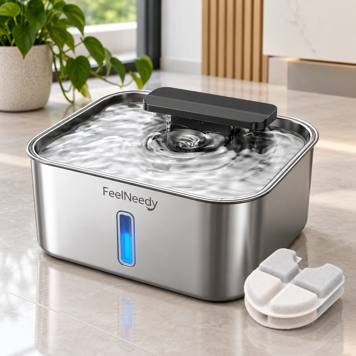 3-Gallon Stainless Steel Dog Water Fountain